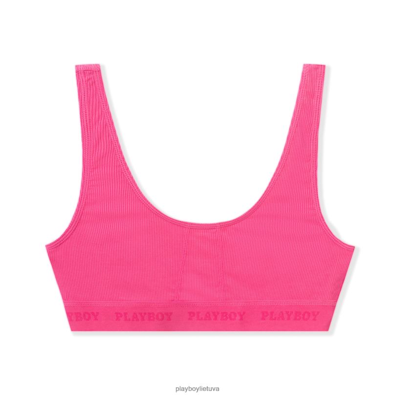 sportinė liemenėlė rožinis Playboy moterys apranga 64RVB1543