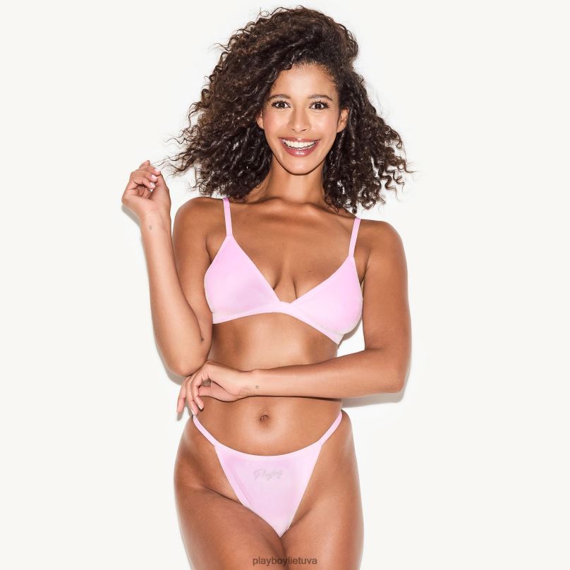 veliūrinės juostos švelniai rožinė Playboy moterys apranga 64RVB1447