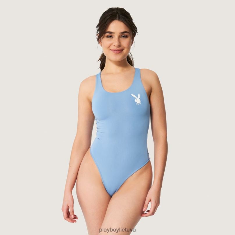 zuikio galvos bodis mėlyna Playboy moterys apranga 64RVB1409