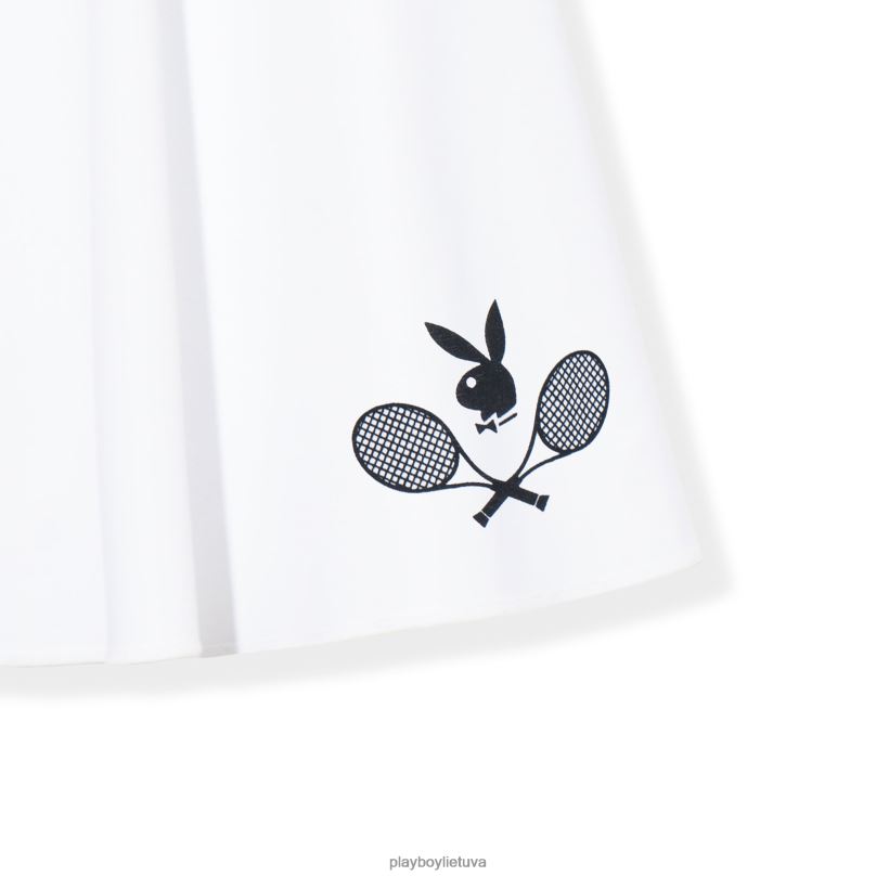 teniso klubo sijonas baltas Playboy moterys apranga 64RVB1245