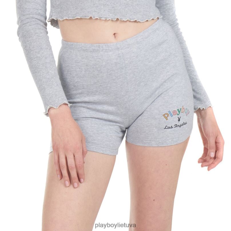 vaivorykštinis stiebo dviratis trumpas viržių pilka Playboy moterys apranga 64RVB1319