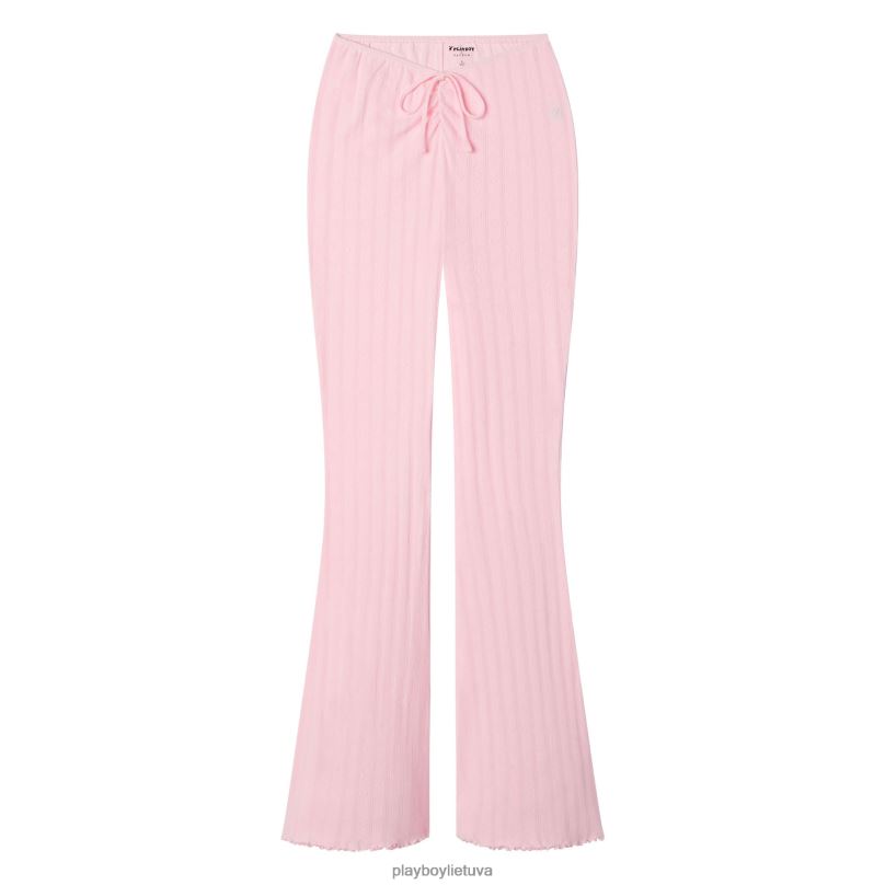 „pointelle“ logotipo platėjančios kelnės šviesiai rožinė Playboy moterys apranga 64RVB1197
