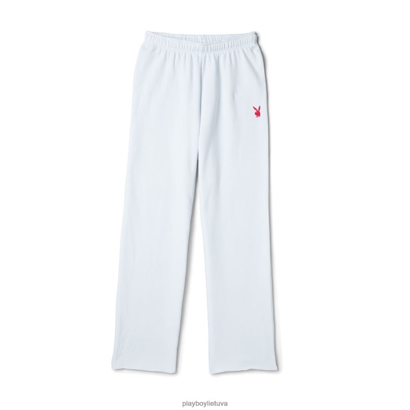 vyšninės plačios sportinės kelnės ryškiai balta Playboy moterys apranga 64RVB1174