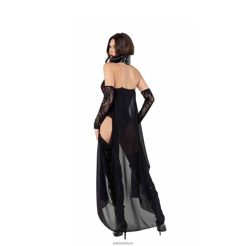vampyras - 2vnt rinkinys juoda/raudona Playboy moterys apranga 64RVB1365