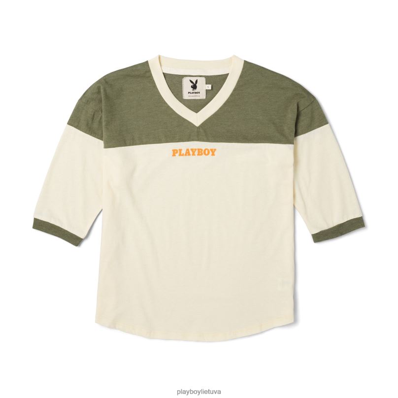 Camp V formos iškirpte 1/2 ilgomis rankovėmis originalus Playboy moterys apranga 64RVB1043