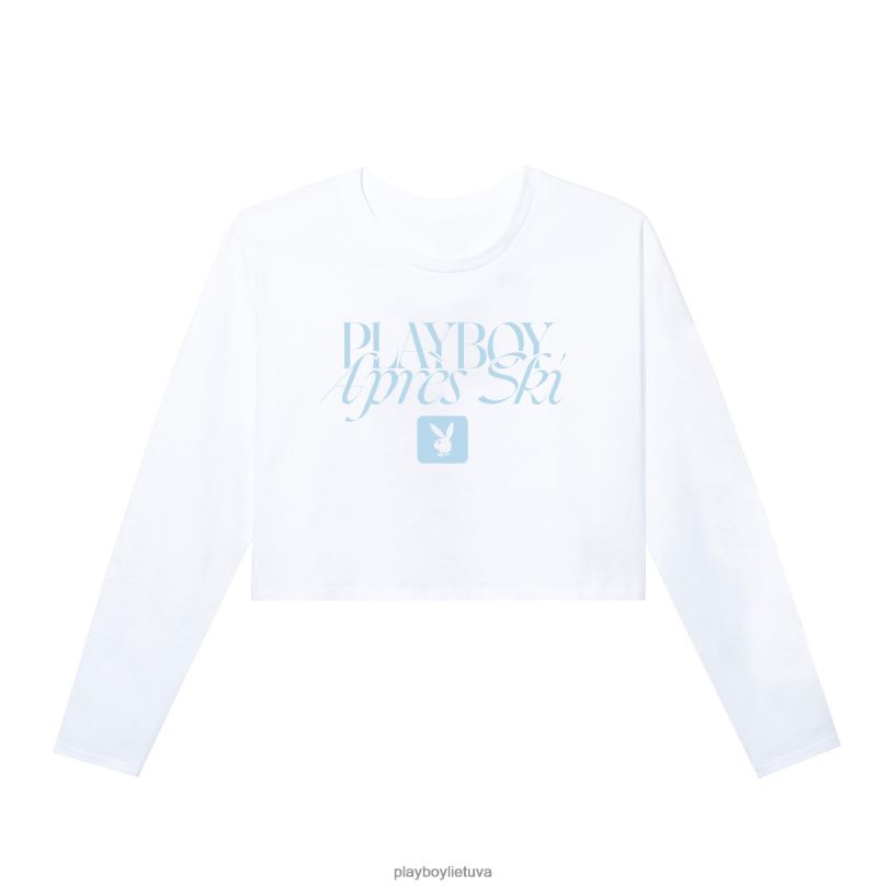 apres ski sutrumpintomis ilgomis rankovėmis baltas Playboy moterys apranga 64RVB963