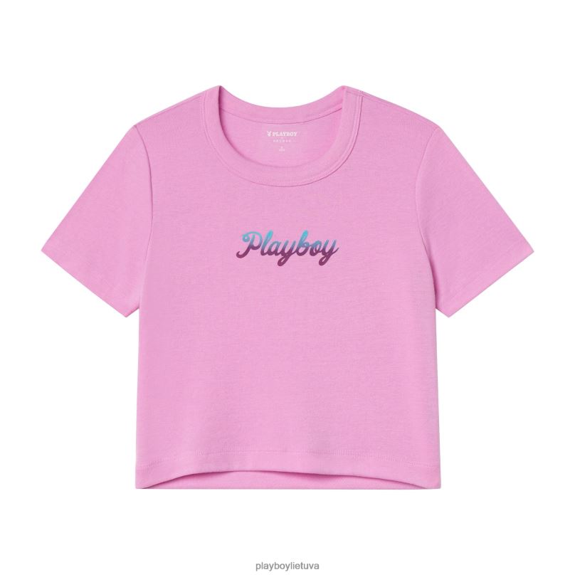 žiemos atostogų trumpinti marškinėliai rožinis Playboy moterys apranga 64RVB1019