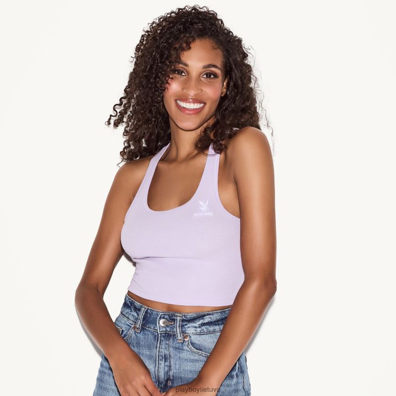 klasikinio logotipo lenktyninis bakas levandos Playboy moterys apranga 64RVB1008