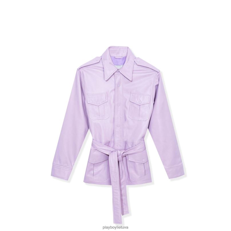 odinė safari striukė rausvai violetinė Playboy moterys apranga 64RVB1144