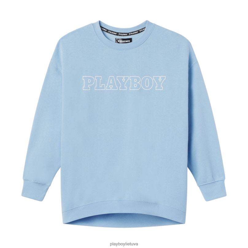 stiebo viršūnė mėlyna Playboy moterys apranga 64RVB1109