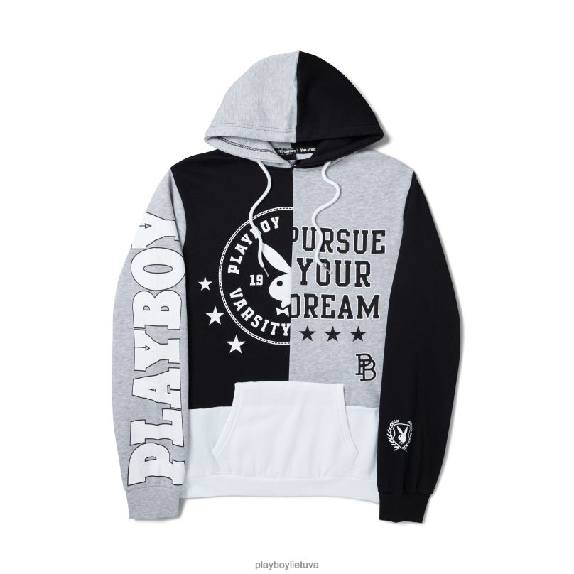 universiteto džemperis juodas Playboy moterys apranga 64RVB1138
