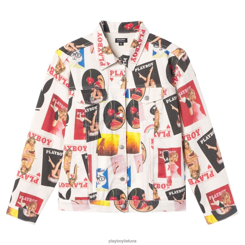 vintažinio viršelio sunkvežimio striukė originalus Playboy moterys apranga 64RVB1076