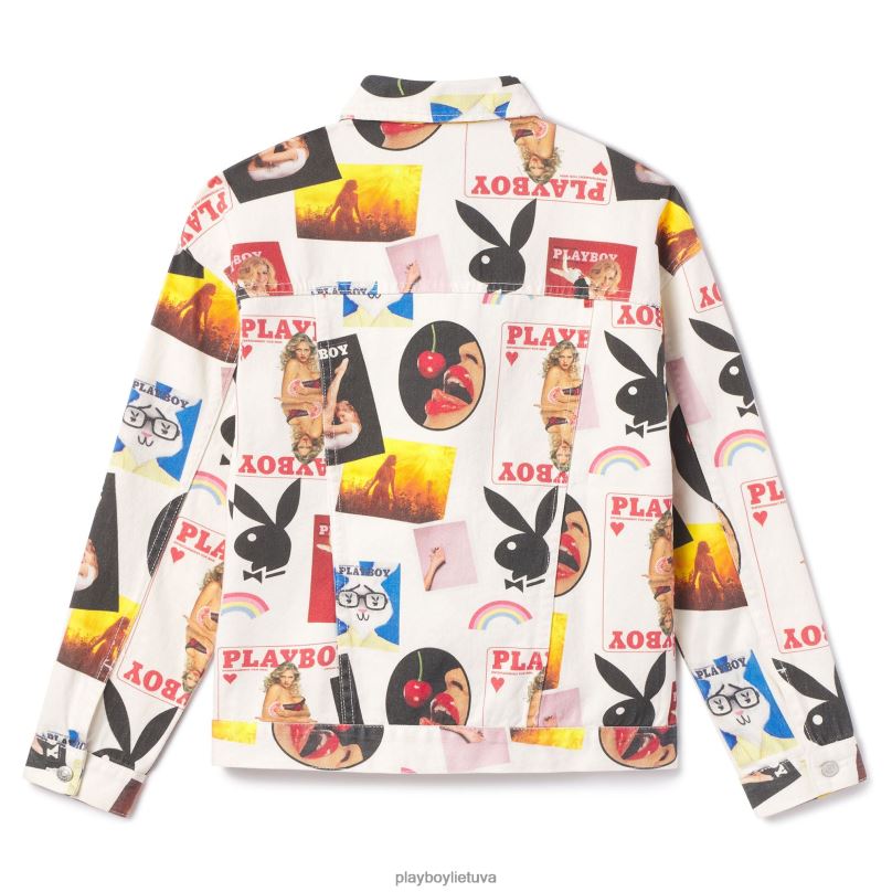 vintažinio viršelio sunkvežimio striukė originalus Playboy moterys apranga 64RVB1076
