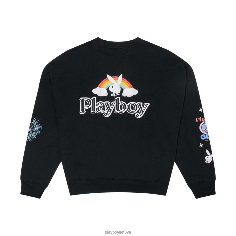 šypsenų klubas negabaritinis crewneck originalus Playboy moterys apranga 64RVB1092
