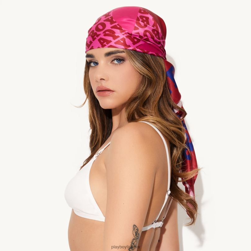 zuikis visokeriopai šalikas rožinis Playboy moterys priedas 64RVB1595