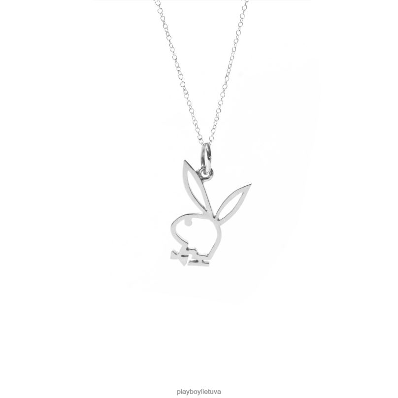 triušio galvos žaidimų draugo karoliai Sidabrinis sterlingas Playboy moterys priedas 64RVB1648