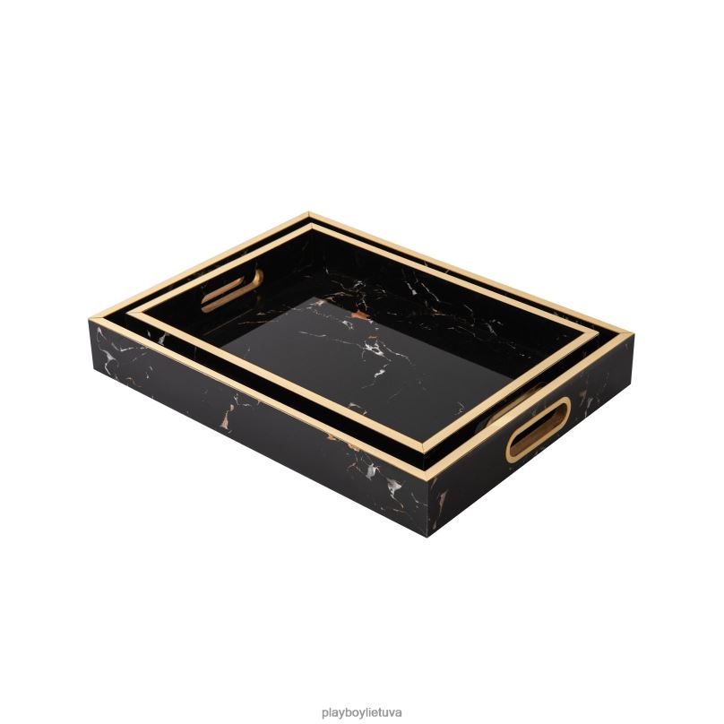 marmurinio padėklo rinkinys originalus Playboy unisex priedas 64RVB919