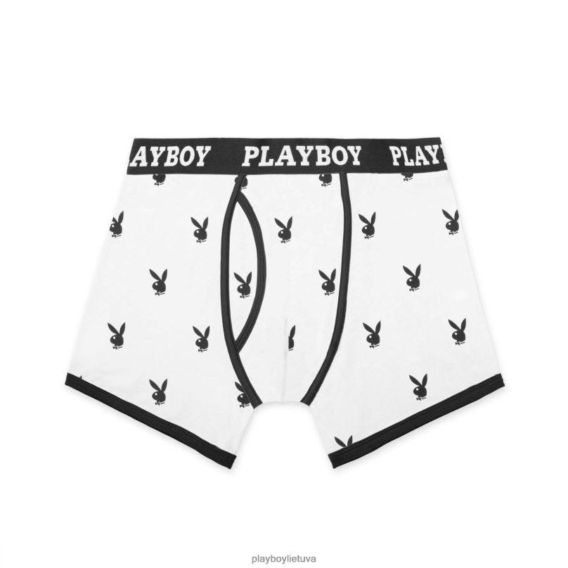 triušio galvos bokso kelnaitės juodas Playboy vyrų apranga 64RVB702