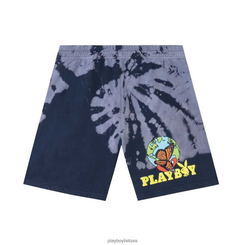 Tie-dye au naturall prakaito šortai originalus Playboy vyrų apranga 64RVB609