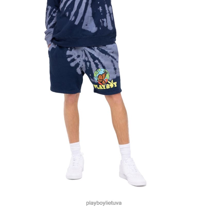Tie-dye au naturall prakaito šortai originalus Playboy vyrų apranga 64RVB609