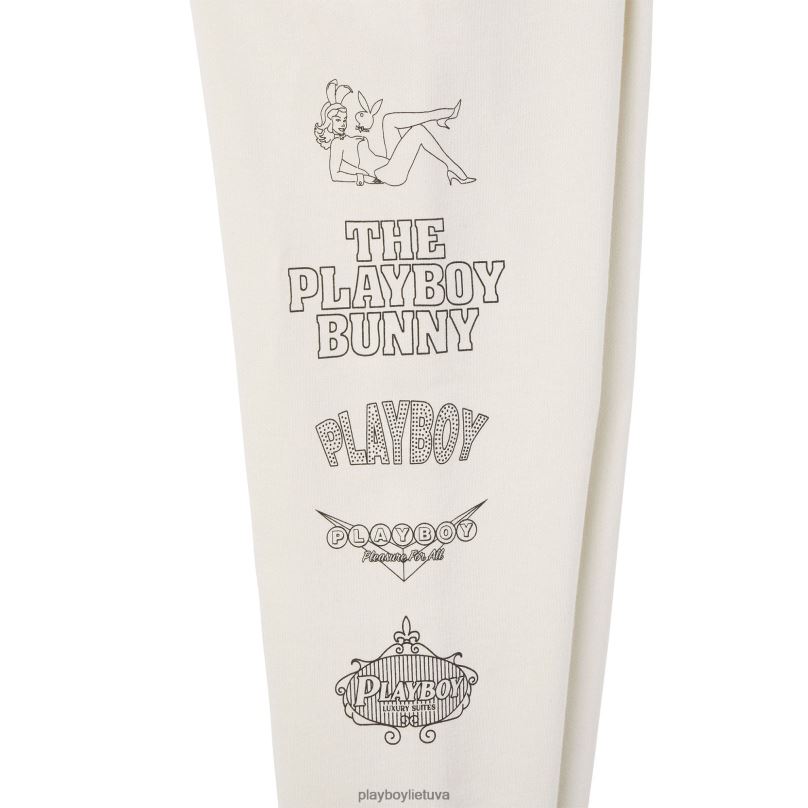 banko ritinines sportines kelnes garų pilka Playboy vyrų apranga 64RVB586