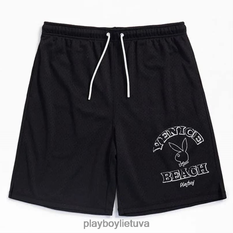 pb Venecijos paplūdimio tinklinis trumpas 17 colių juodas Playboy vyrų apranga 64RVB580