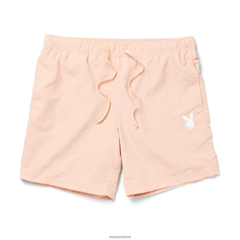 užkulisiuose nailoniniai šortai rožinis smėlis Playboy vyrų apranga 64RVB1282