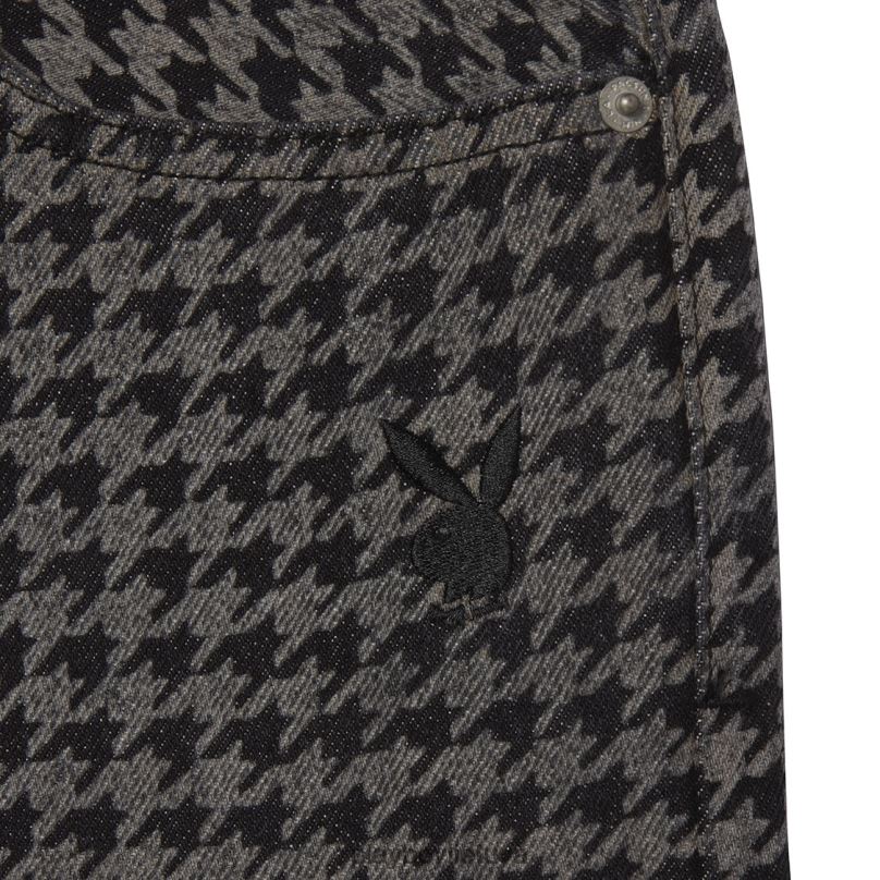 džinsinės šunų kelnės pilka Playboy vyrų apranga 64RVB562