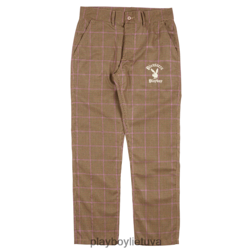susidūrimo kelnės rudas Playboy x Pleasures vyrų apranga 64RVB536