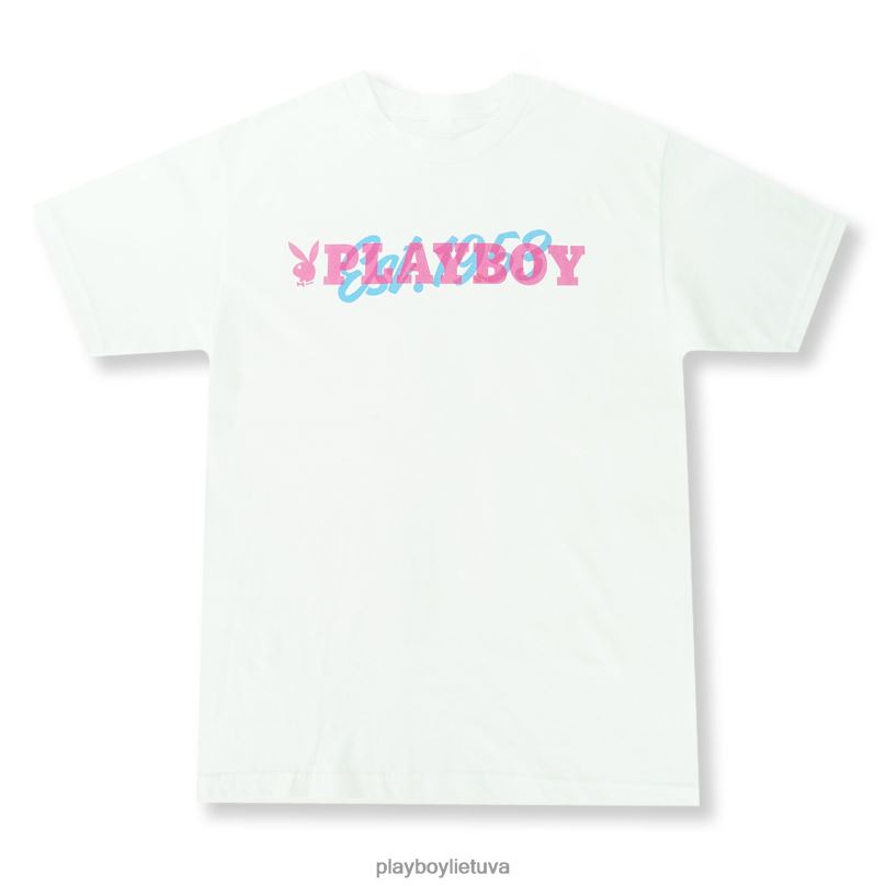 1953 m baltas Playboy vyrų apranga 64RVB30