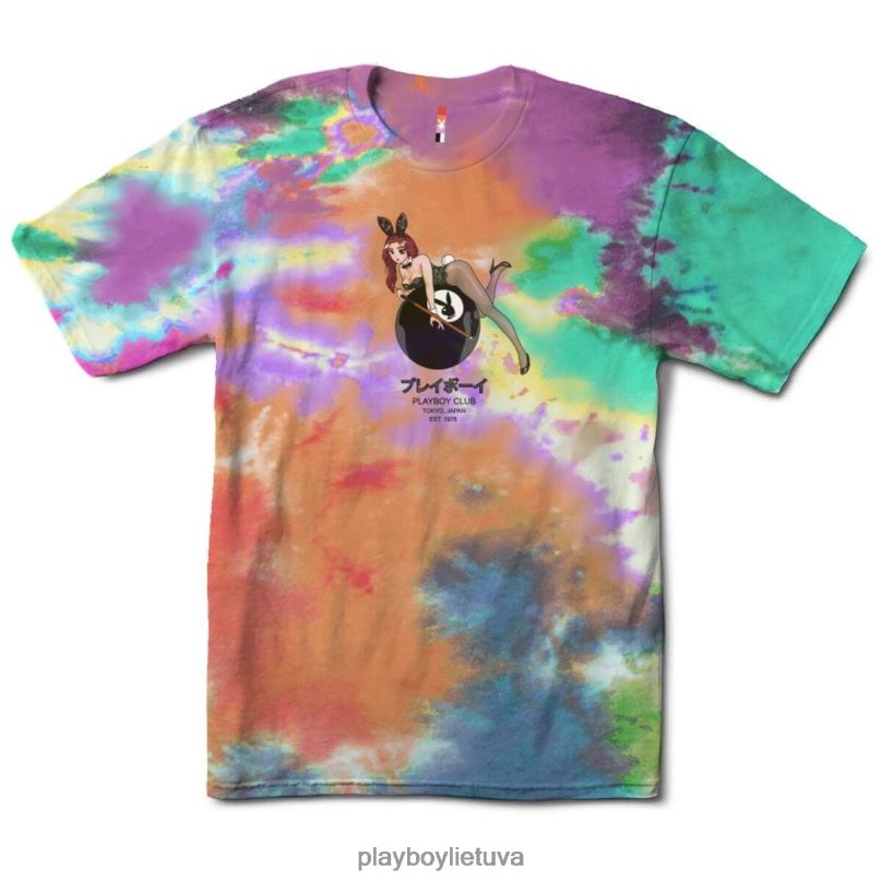 8 kamuoliukų Tokijo klubo marškinėlių kaklaraiščių dažai originalus Playboy vyrų apranga 64RVB99