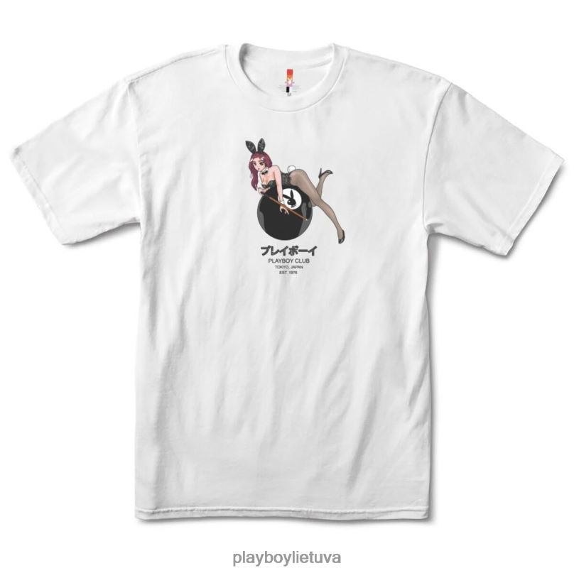 8 kamuoliukų Tokijo klubo marškinėliai baltas Playboy vyrų apranga 64RVB40