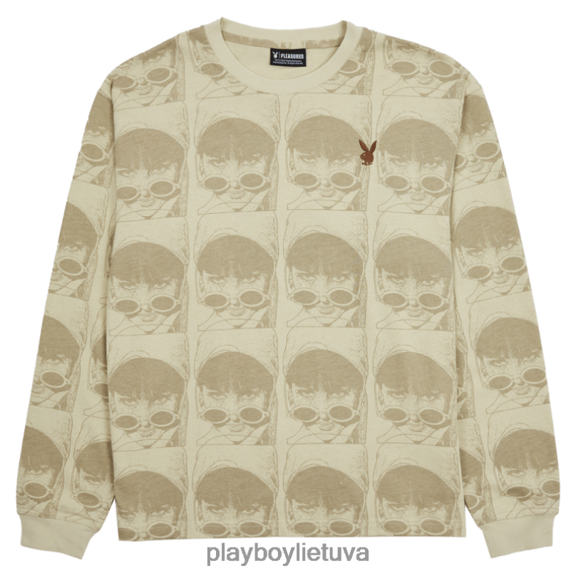 žaidimo draugas sunkiasvoris ilgomis rankovėmis natūralus Playboy x Pleasures vyrų apranga 64RVB103