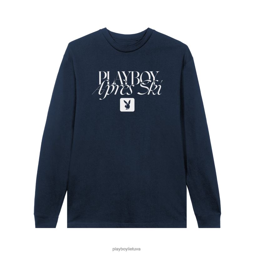 apres ski ilgomis rankovėmis karinis jūrų laivynas Playboy vyrų apranga 64RVB70