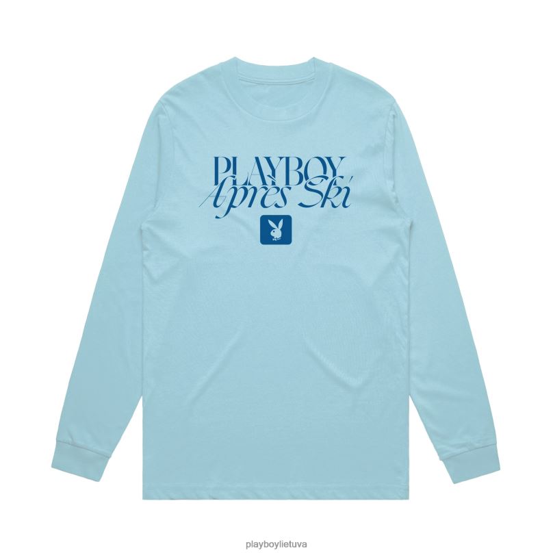 apres ski ilgomis rankovėmis šviesiai mėlynas Playboy vyrų apranga 64RVB72