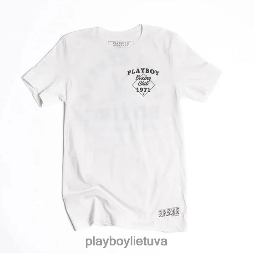 bokso marškinėliai baltas Playboy vyrų apranga 64RVB3