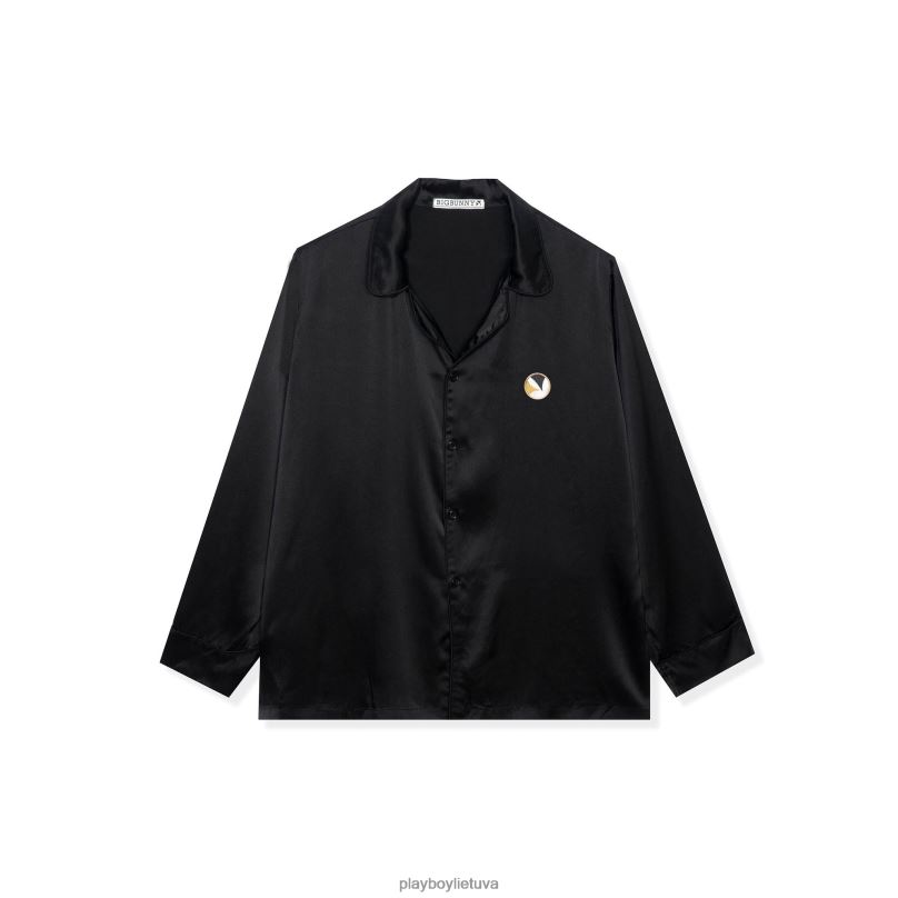 šilkinis mygtukas su apykakle rūdys Playboy vyrų apranga 64RVB269