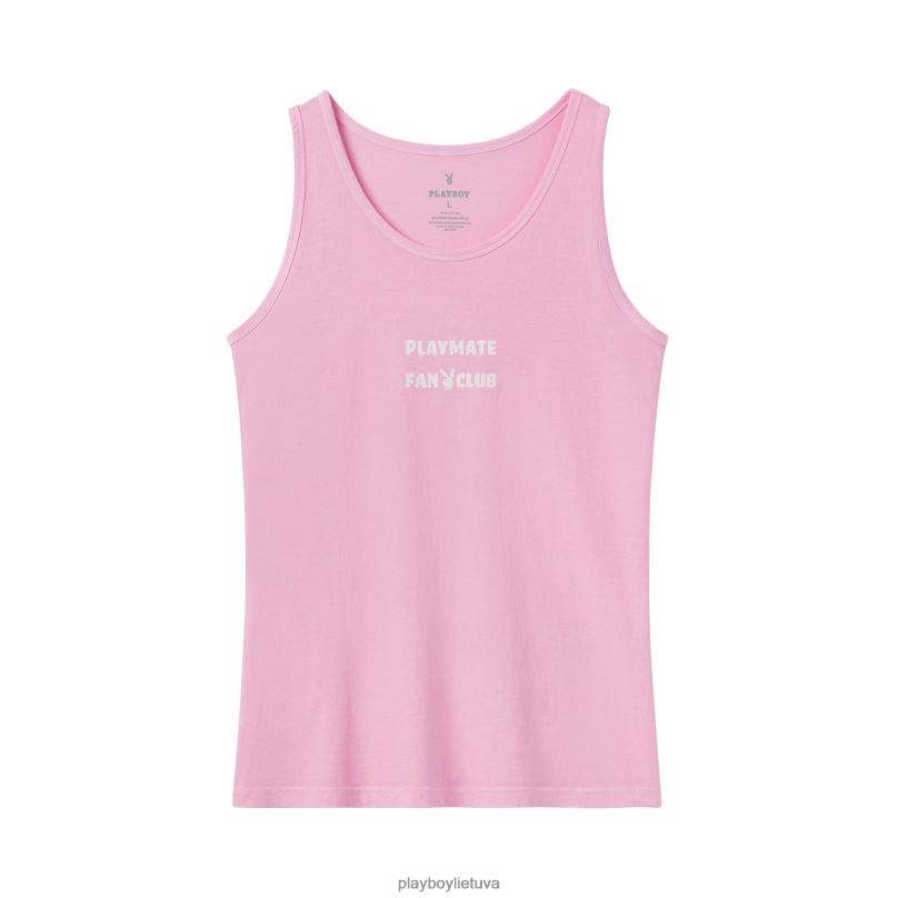 metų žaidimo draugo tanko atspaudas rožinė/balta Playboy vyrų apranga 64RVB112