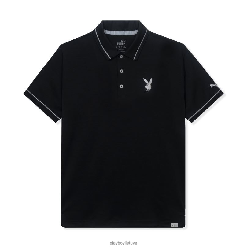 puma golfo monarcho pasirodymas polo juodas Playboy vyrų apranga 64RVB215