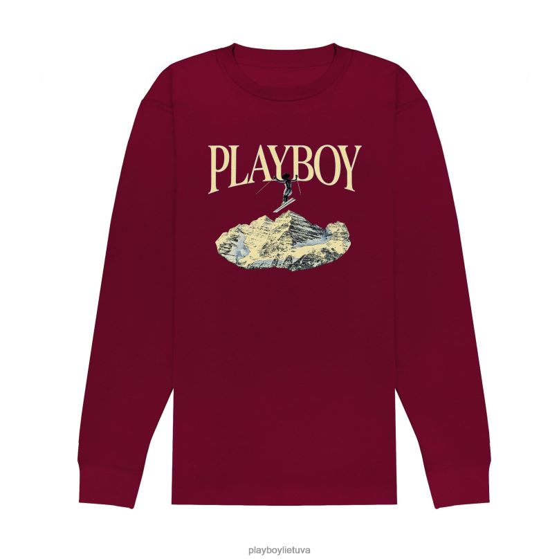 slidinėjimo ilgomis rankovėmis žygdarbis. Holly cook iš merginų žiemos 1984 m kaštoninės spalvos Playboy vyrų apranga 64RVB106