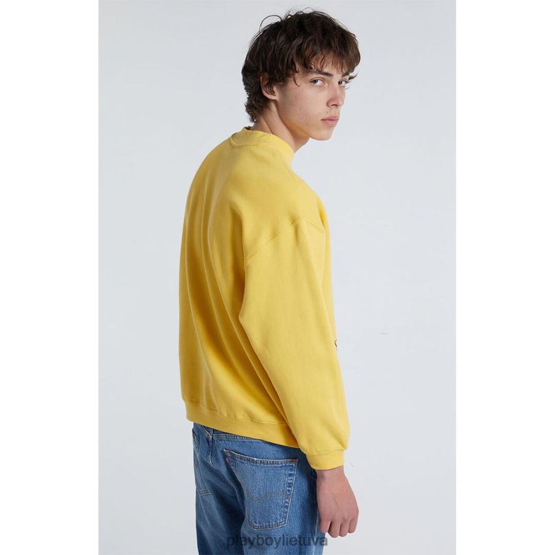 pb venice beach crewneck geltona originalus Playboy vyrų apranga 64RVB368