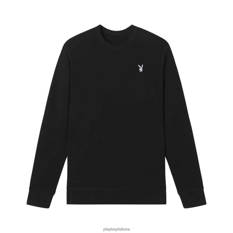 zuikio pagrindai crewneck juodas Playboy vyrų apranga 64RVB522