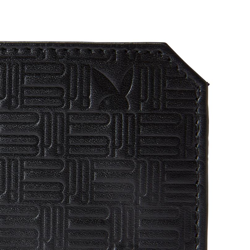 reljefinė plona sulankstoma piniginė juodas Playboy vyrų priedas 64RVB840