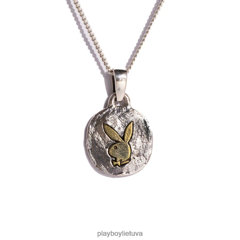 Triušio galvos monetų kaklo karoliai mišrus metalas Playboy vyrų priedas 64RVB877