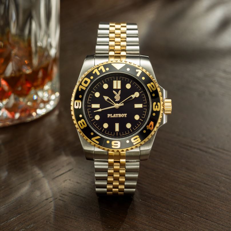 keliautojo laikrodis originalus Playboy vyrų priedas 64RVB813