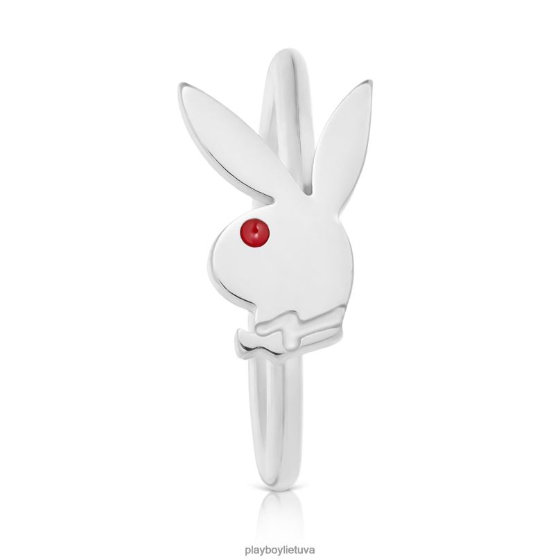 triušio galvos nosies žiedas sidabras Playboy vyrų priedas 64RVB870