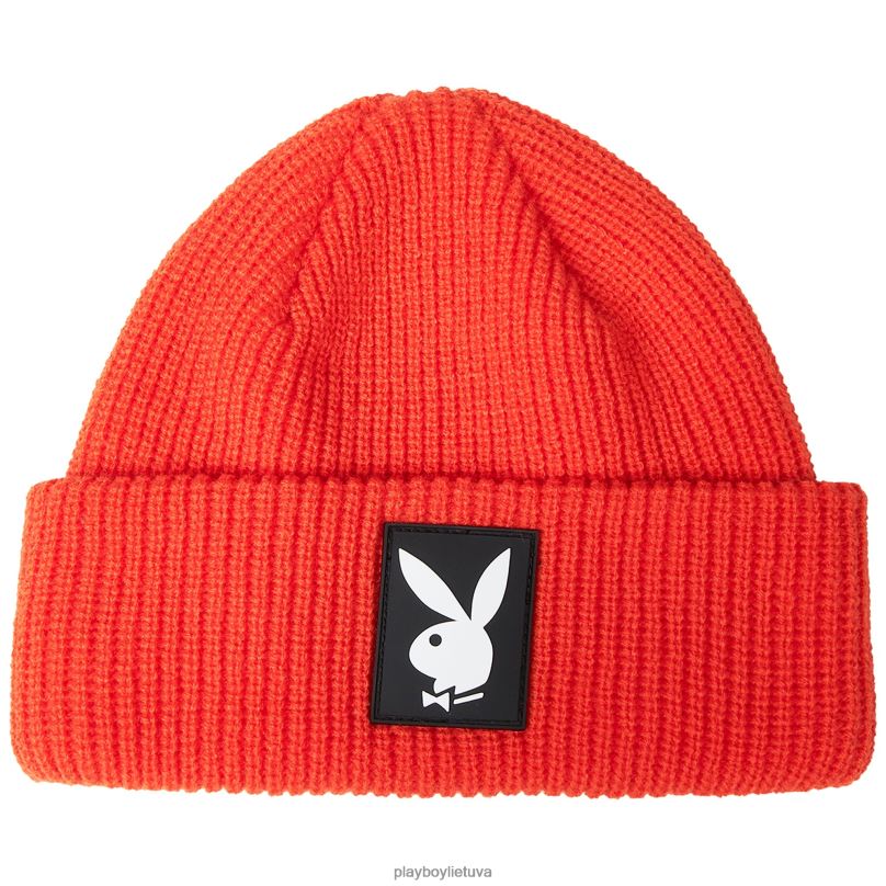 zuikis beanie oranžinė Playboy x Pleasures vyrų priedas 64RVB746