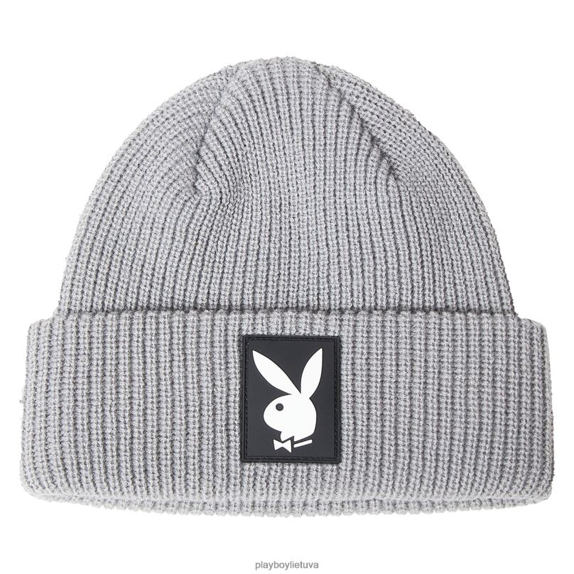 zuikis beanie pilka Playboy x Pleasures vyrų priedas 64RVB744